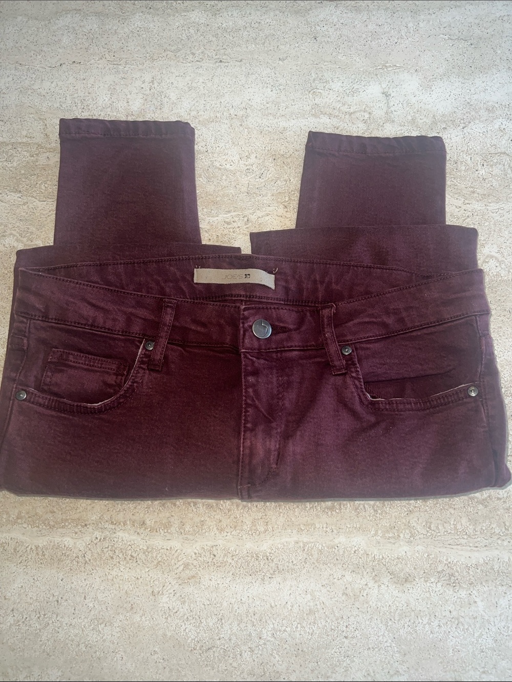 Joe’s Women's Burgundy Stretch Skinny Jeans